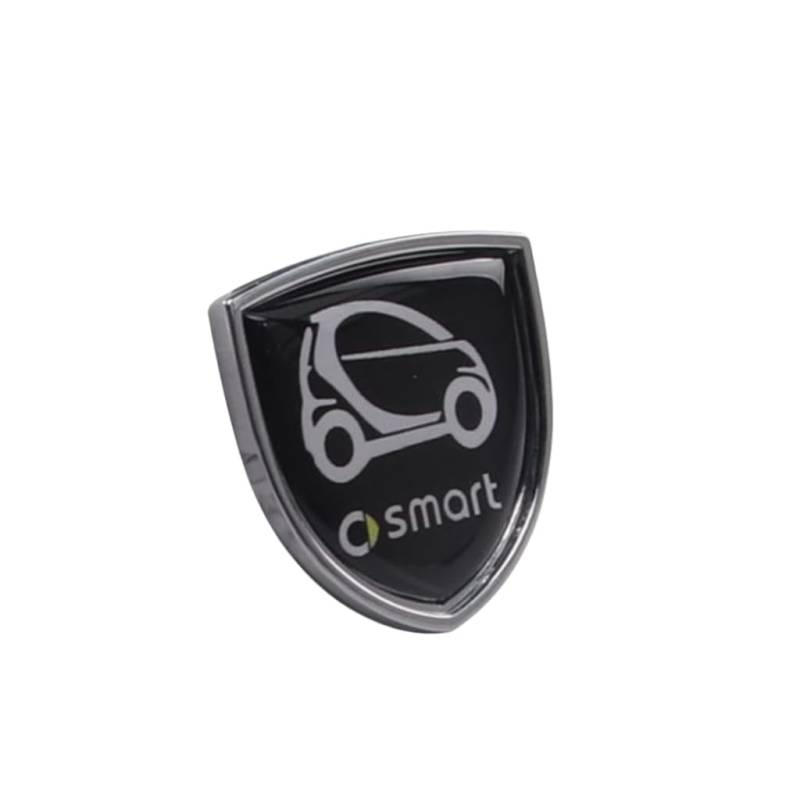 Auto Metall Emblem Aufkleber für Smart #1 Smart 1 SUV 2023 2024+, Front Motorhaube/Heckkoffer Abzeichen Heckklappen Logo Auto-Emblem-Aufkleber,A von YAHUI