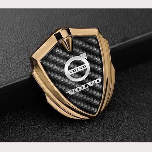 Auto Metall Emblem Aufkleber für Volvo C30 2008-2013, Front Motorhaube/Heckkoffer Abzeichen Heckklappen Logo Auto-Emblem-Aufkleber,A von YAHUI