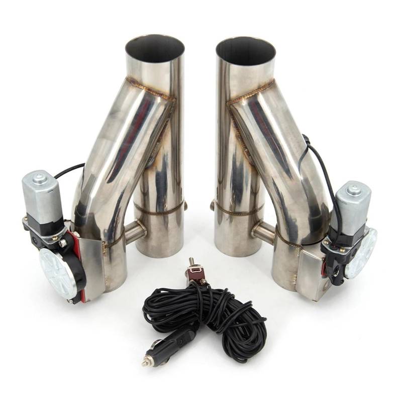 Auto Auspuffblende 2.0 2.5,3 Zoll Ss304 1 Drag 2 Doppelventilauspuff Für E-Cut Für Out Pipe Schalldämpfer Bypass Auspuffblende Unterrohrschaltersteuerung Auto Auspuffendrohr(2.5inch(63mm)) von YAKISA