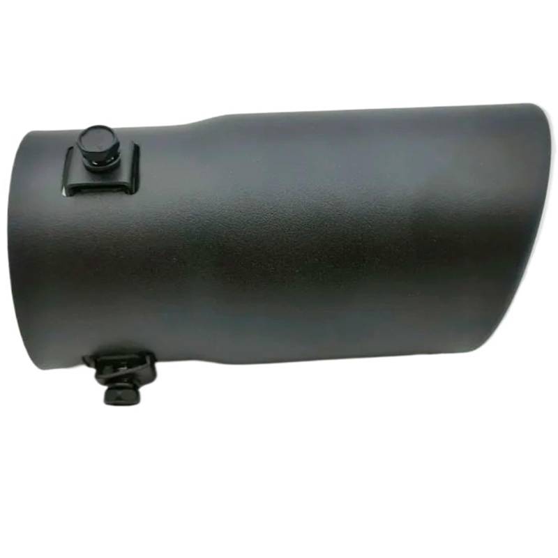Auto Auspuffblende Auspuffspitzen Rohre Doppelter Dicker Liner Edelstahl Auspuff Endschalldämpfer Hals Universal Auto Außenteile Autozubehör Auto Auspuffendrohr(Blk bevell320) von YAKISA