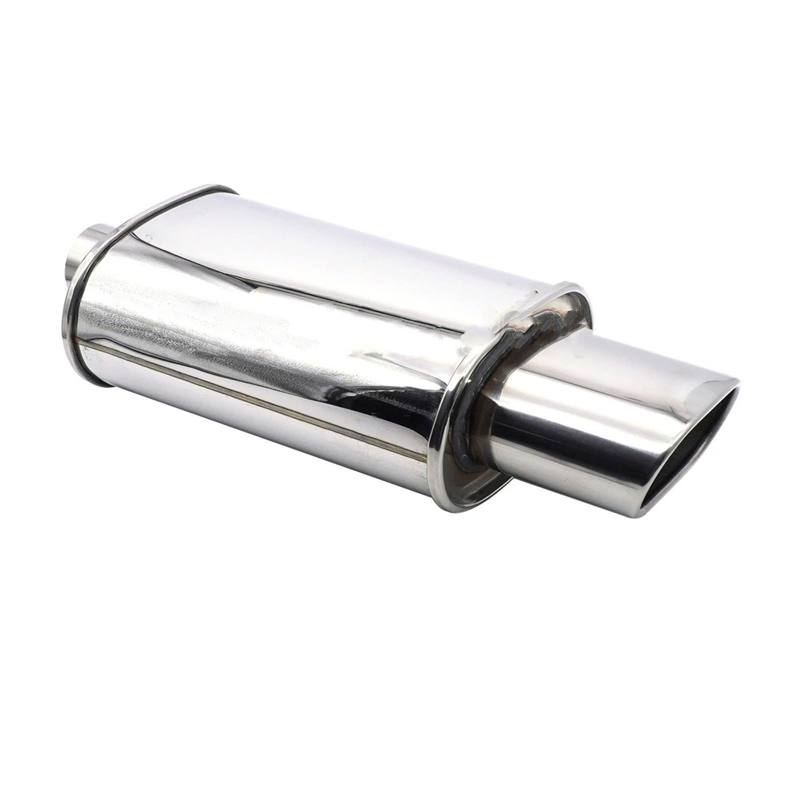Auto Auspuffblende Edelstahl-Autoauspuffschalldämpferrohre Racing Sport Endrohrsystem Turbo Sound Boost Schalldämpferspitzen 63 Mm Doppeleinlass Auto Auspuffendrohr(XH-EP055-SL) von YAKISA