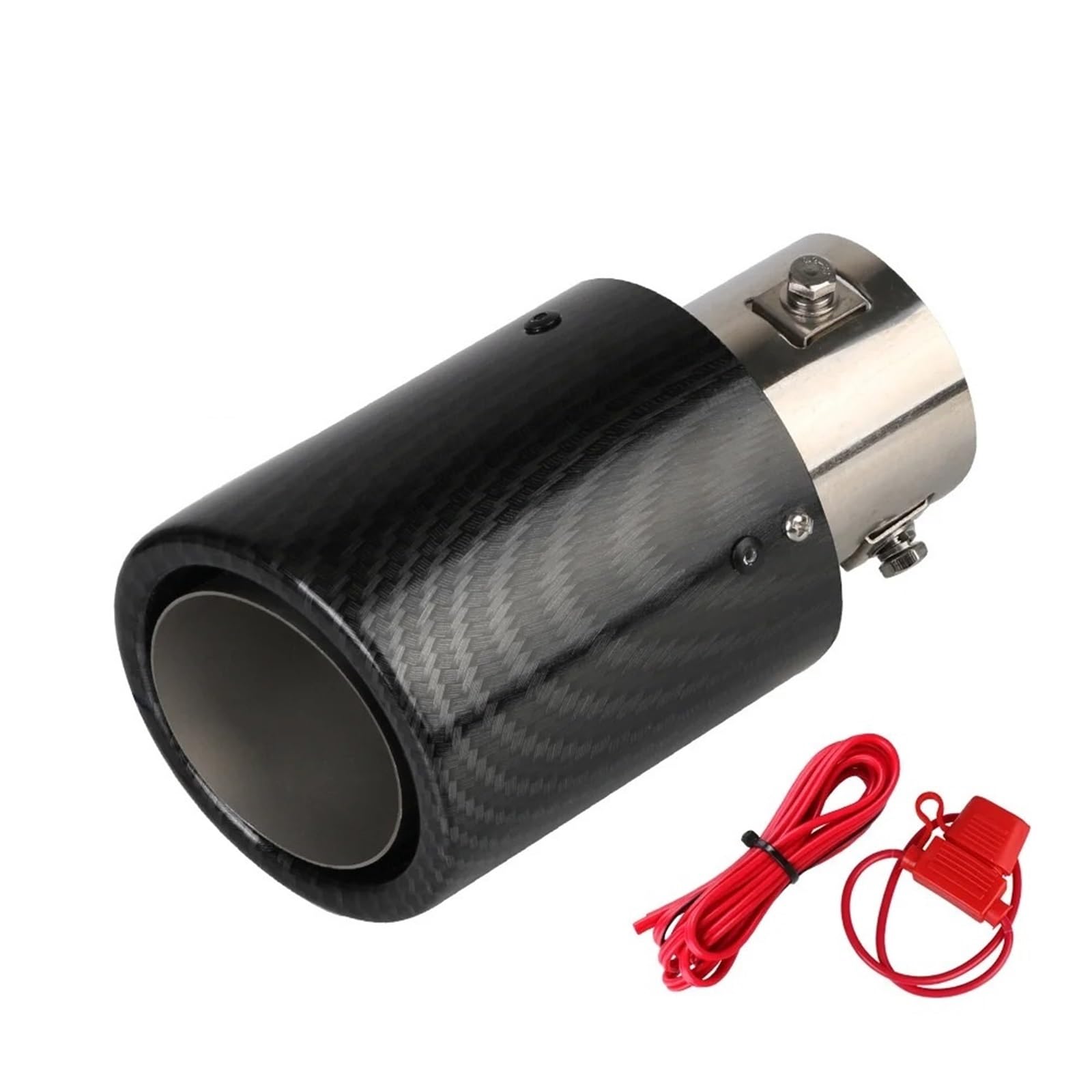 Auto Auspuffblende Flash Dekorative Lampe Auto Schalldämpfer Motorrad Auspuffrohr Abgas Emission Flamme Glühen Port Carbon Fiber Allgemeine 63-65mm Auto Auspuffendrohr Auto Auspuffblende Flash Dekorative Lampe Auto Schalldämpfer Motorrad Auspuffrohr Abgas Emission Flamme Glühen Port Carbon Fiber Allgemeine 63-65mm Auto Auspuffendrohr von YAKISA