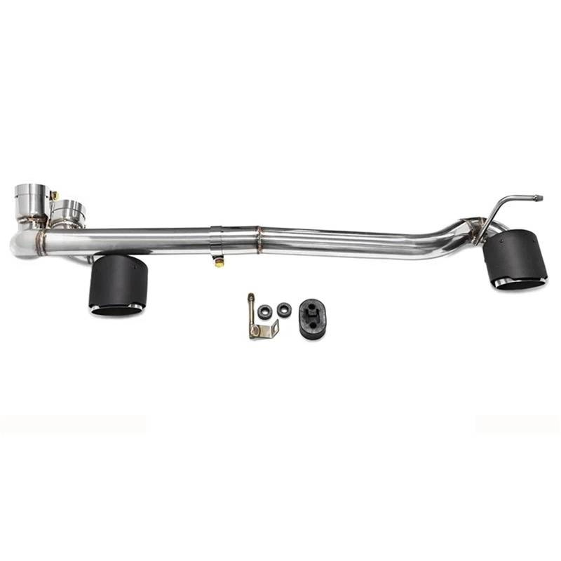 Auto Auspuffblende Für 3er Serie 320i 325i 330i E90 E92 Auspuff MT Stoßstange Dual-Exit Edelstahl Carbon Fiber Endrohr Schalldämpfer Auspuffanlage Auto Auspuffendrohr(Carbon Fiber B) von YAKISA