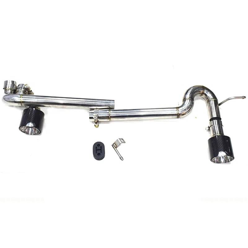 Auto Auspuffblende Für 3er Serie 320i 325i 330i E90 E92 Auspuff MT Stoßstange Dual-Exit Edelstahl Carbon Fiber Endrohr Schalldämpfer Auspuffanlage Auto Auspuffendrohr(Carbon Fiber B1) von YAKISA