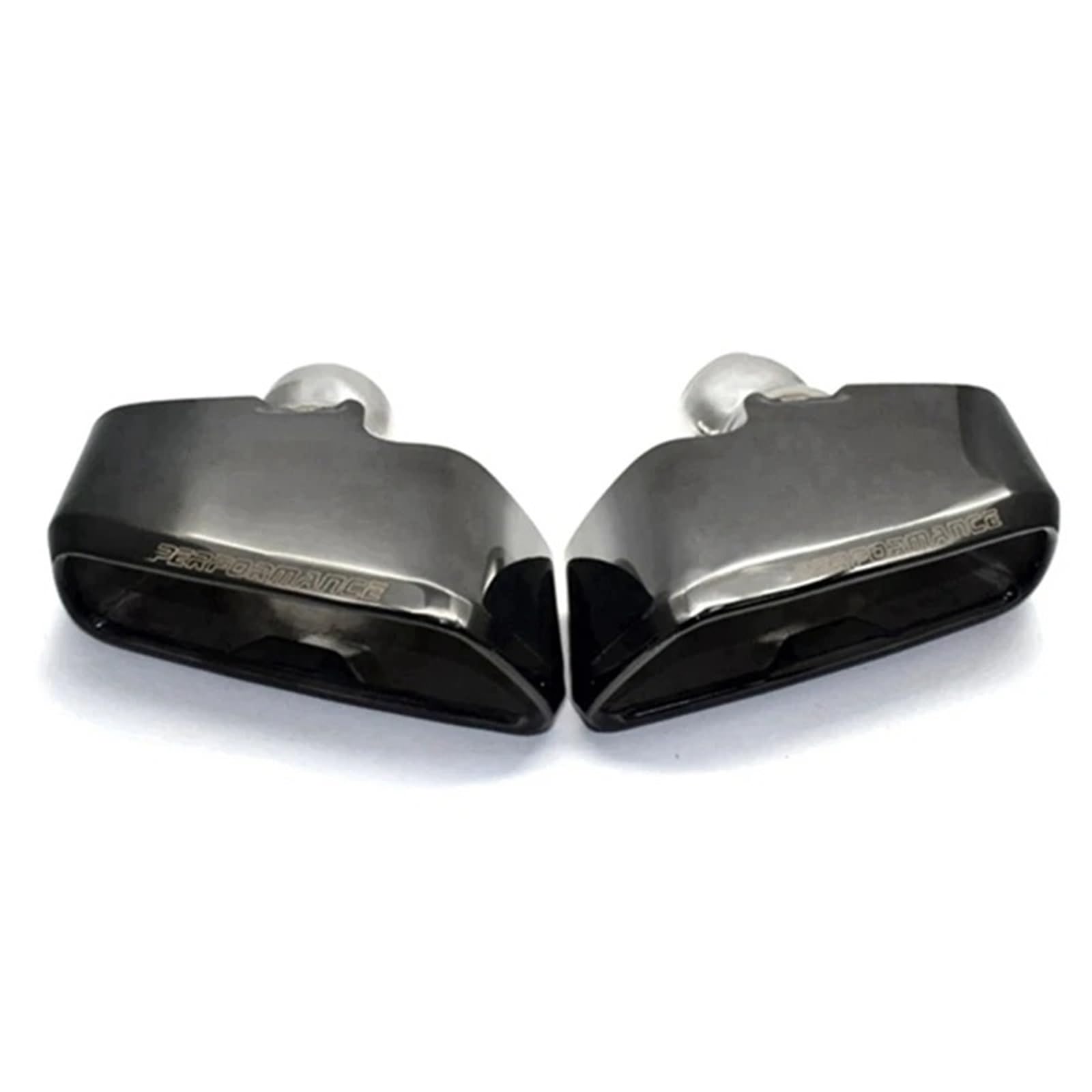 Auto Auspuffblende Für 5 Series G30 G38 540 530 2018 2019 Autoauspuffanlage Schalldämpfer MP Style Square Port Auspuffendrohr Automobil Auto Auspuffendrohr(Bright Black) von YAKISA