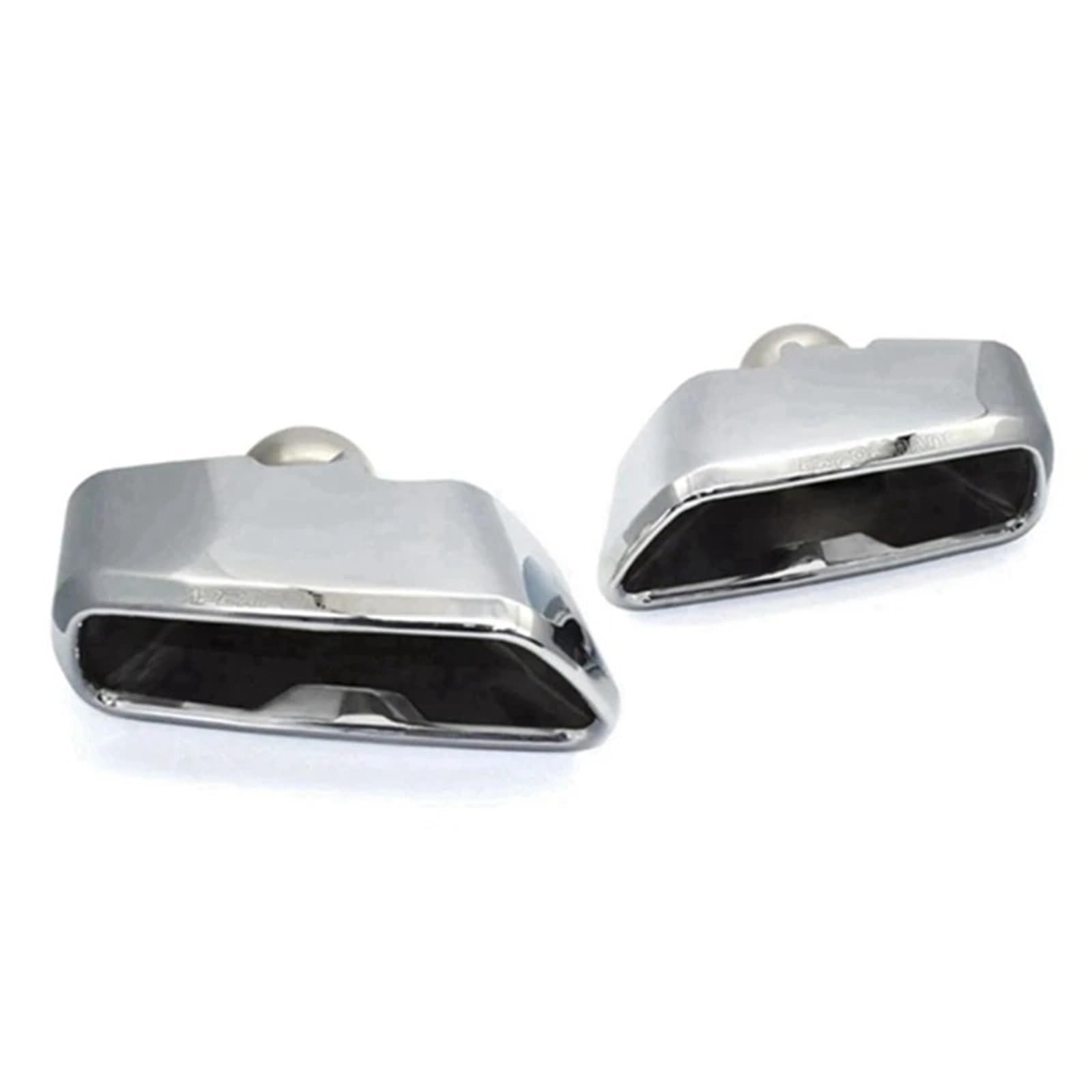 Auto Auspuffblende Für 5 Series G30 G38 540 530 2018 2019 Autoauspuffanlage Schalldämpfer MP Style Square Port Auspuffendrohr Automobil Auto Auspuffendrohr(Bright Silver) von YAKISA