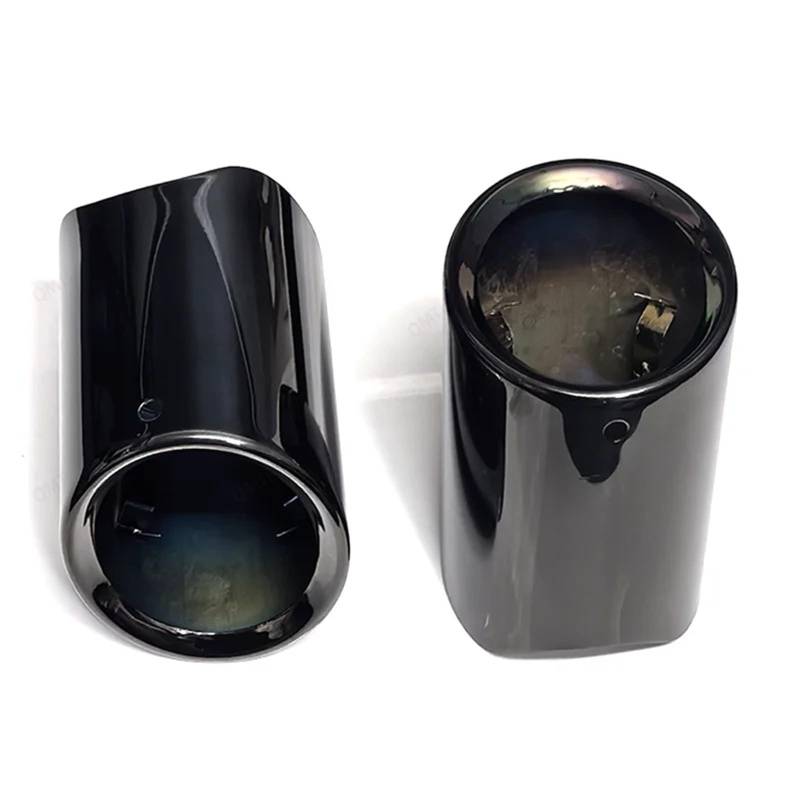 Auto Auspuffblende Für 5er F10 F11 E60 E61 E39 528i 530i 535i 535d Auspuffblenden Schalldämpferdüse Endrohr Dekoration Auspuffblende Auto Auspuffendrohr(Black 2PCS) von YAKISA