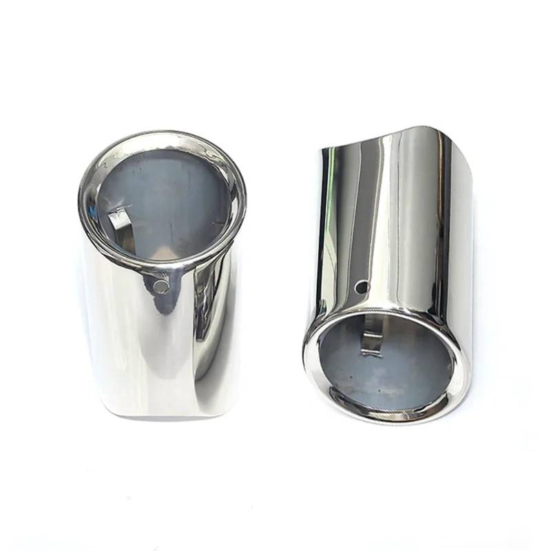 Auto Auspuffblende Für 5er F10 F11 E60 E61 E39 528i 530i 535i 535d Auspuffblenden Schalldämpferdüse Endrohr Dekoration Auspuffblende Auto Auspuffendrohr(Silver 2PCS) von YAKISA