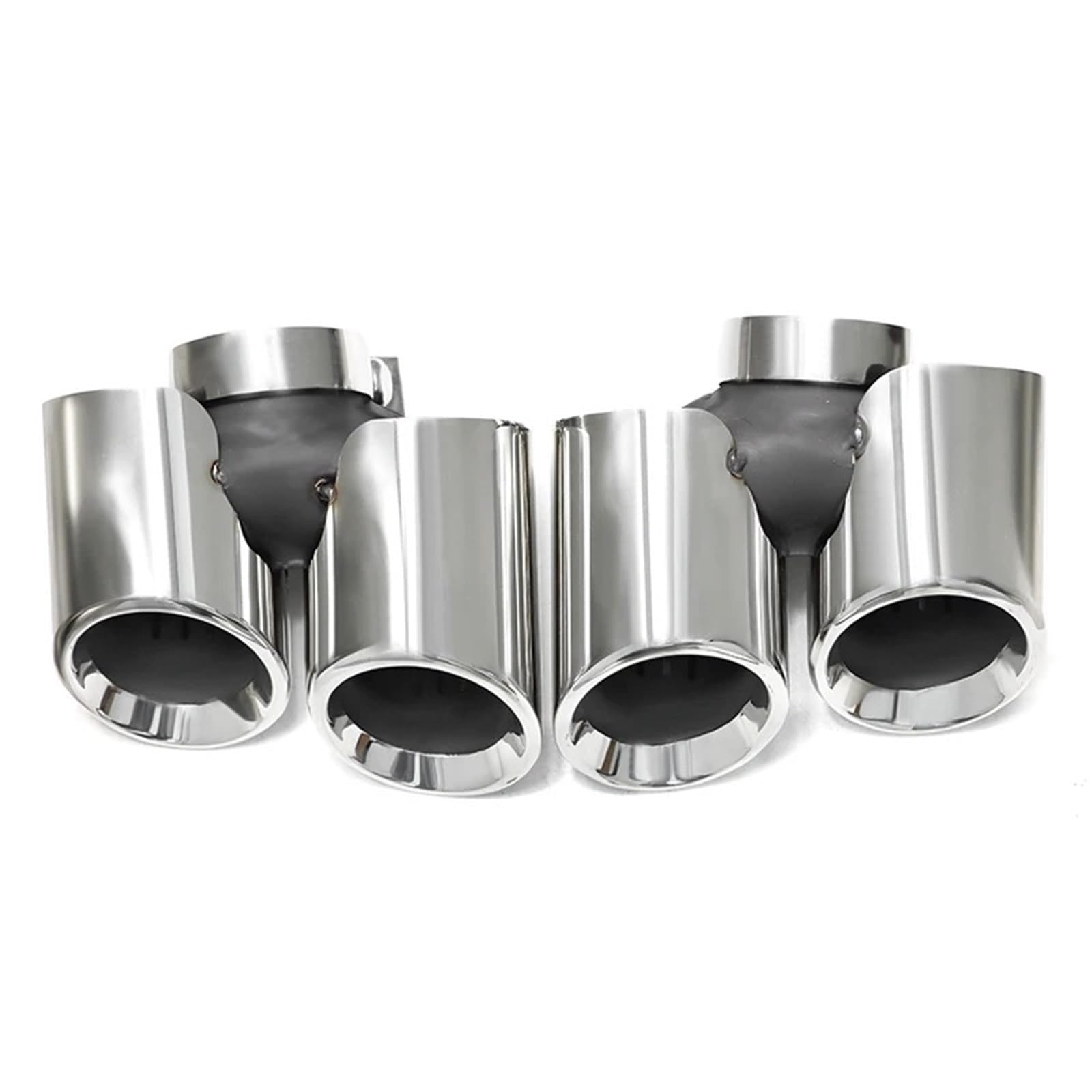 Auto Auspuffblende Für 911.1 997 Für GEN II 2008-2016 Endrohrdüse Autozubehör Quad Steel Auspuffspitze Modifiziertes Auspuffrohr Auto Auspuffendrohr(Silver) von YAKISA