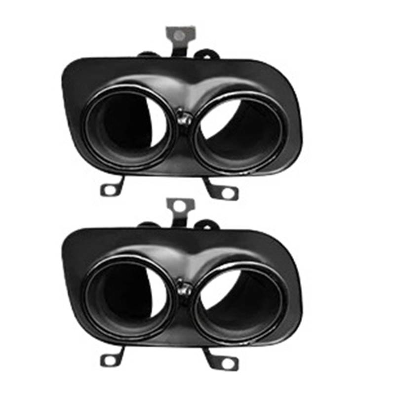 Auto Auspuffblende Für 991 Für 911 2011 2012 2013 2018 2019 2020 2021 Auto Auspuff Endrohr Schalldämpfer Rohr Rohr Schalldämpfer Düse Trim Zubehör Auto Auspuffendrohr(Black 20-22) von YAKISA
