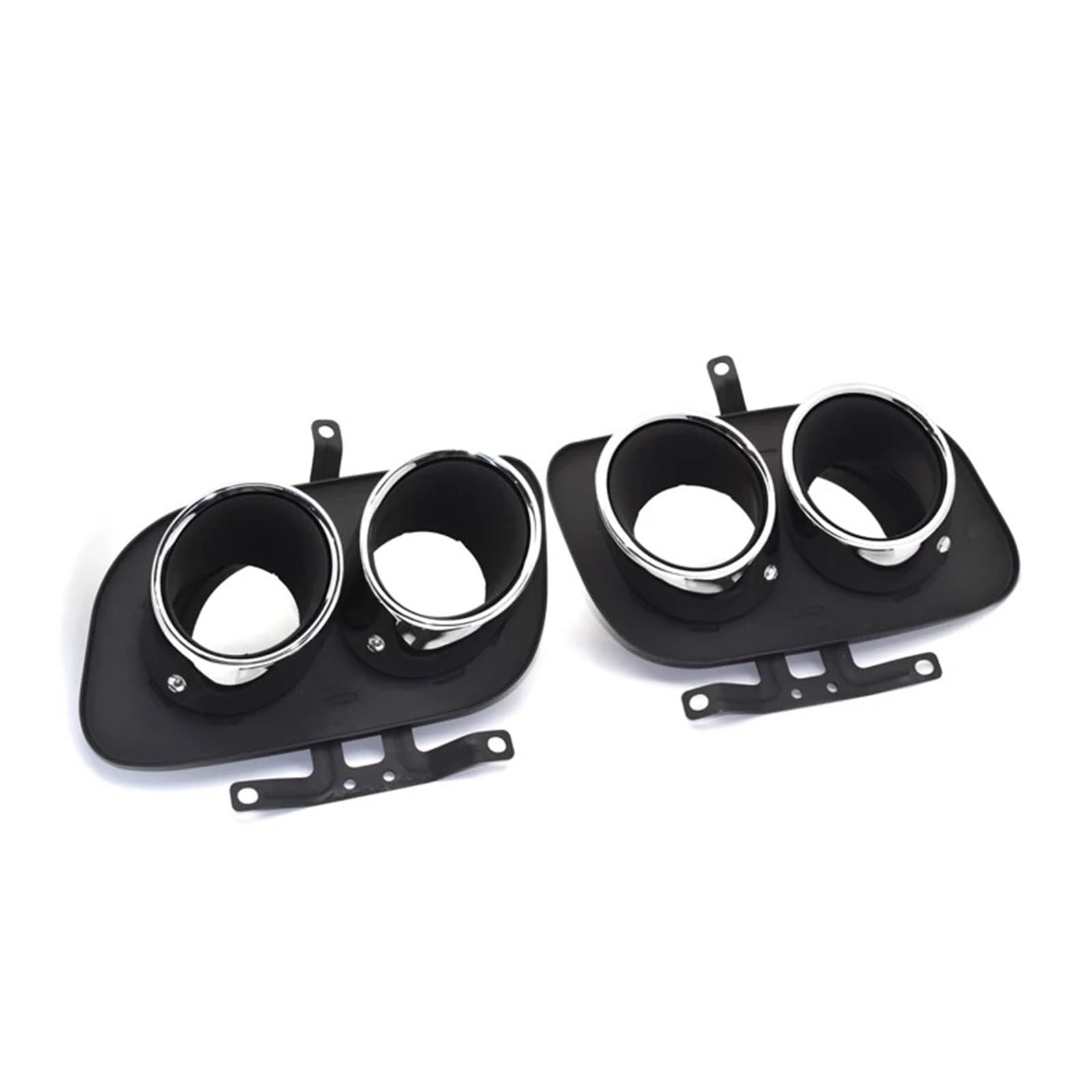 Auto Auspuffblende Für 992 Für Carrera 2/4 /S /4S 304 Edelstahl Schalldämpfer Spitze Endrohr Auspuffanlage Düsenspitzen Quad Auto Auspuffspitze Auto Auspuffendrohr(Silver) von YAKISA