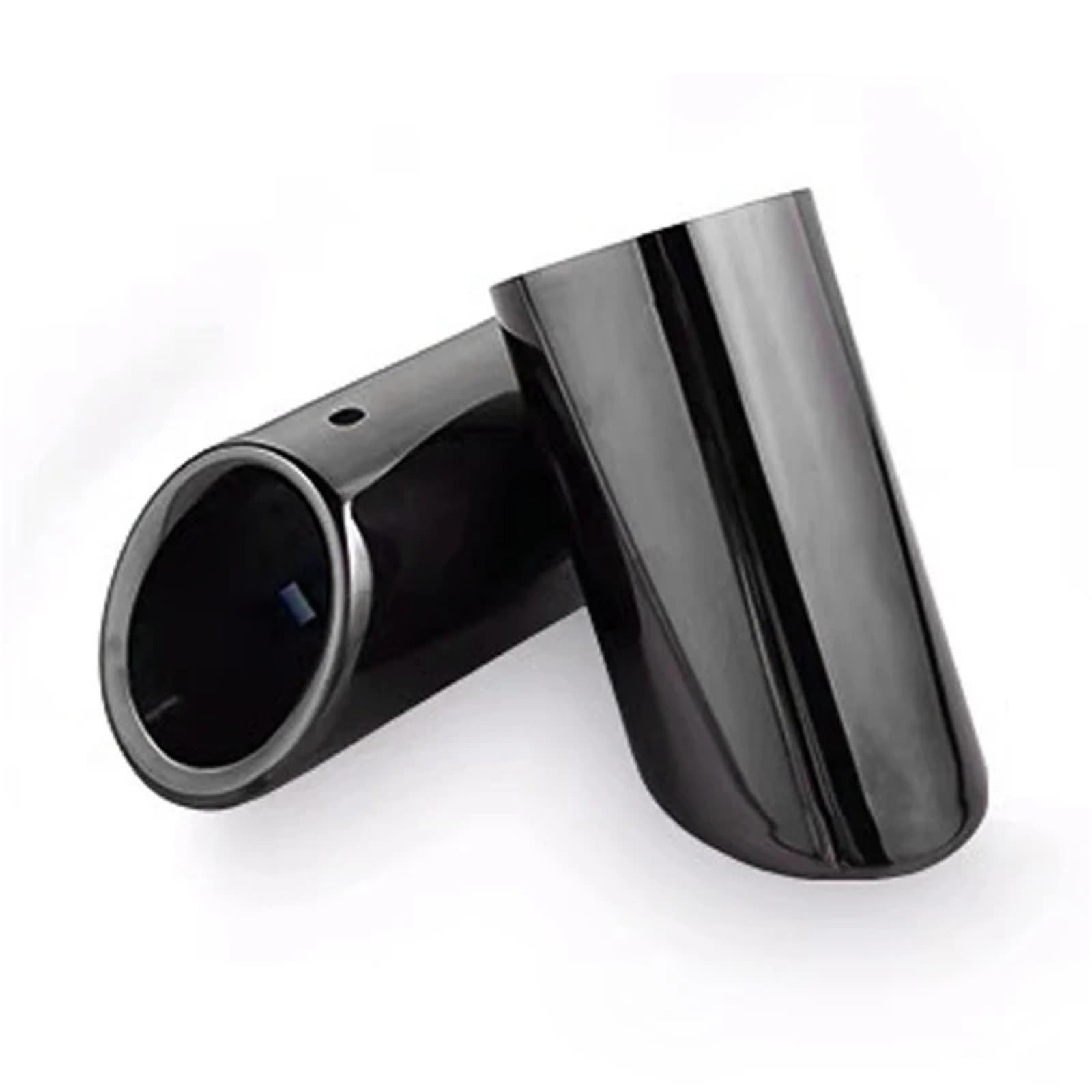 Auto Auspuffblende Für A4 B8 Für Avant Für A5 Für Sportback 8T Endrohr Autozubehör 89mm Edelstahl Auto Auspuff Schalldämpfer Rohrspitze Abdeckung Auto Auspuffendrohr(89mm Black) von YAKISA