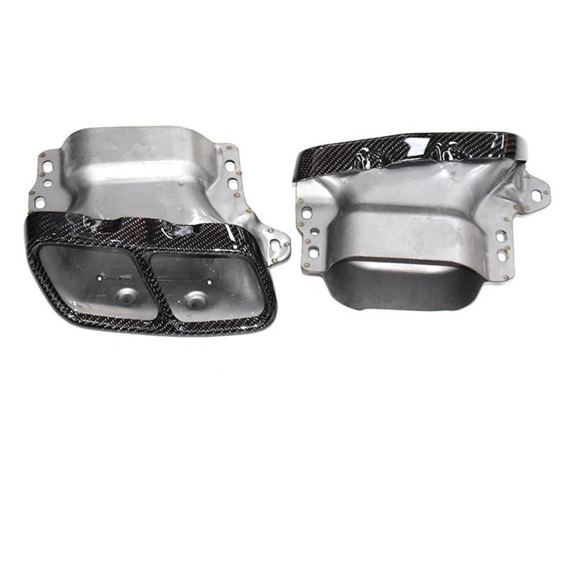 Auto Auspuffblende Für Benz Für A-Klasse W176 W221 W222 Für CLA-Klasse Für GLA-Klasse Für AMG45 Quadratische Öffnung Auspuffrohr Edelstahl Schalldämpfer Geeignet Auto Auspuffendrohr(Carbon Fiber) von YAKISA