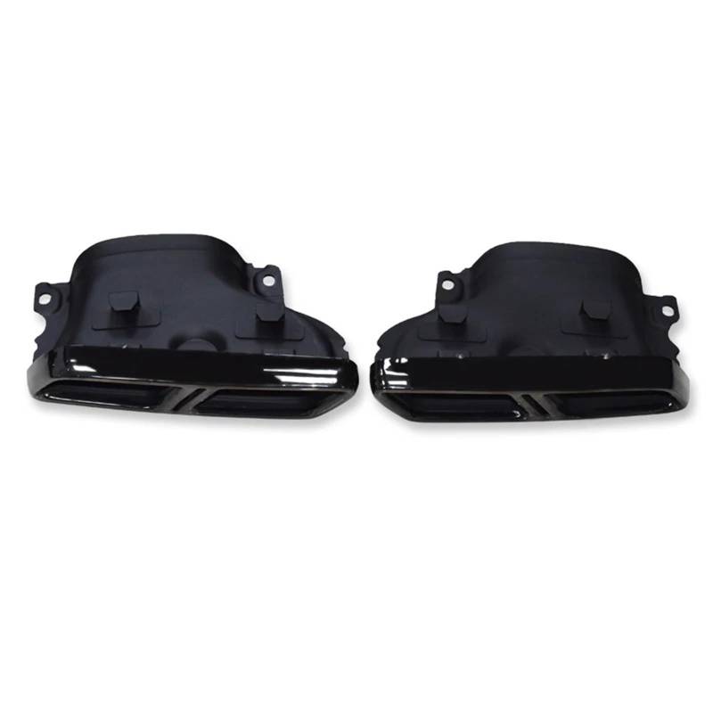 Auto Auspuffblende Für Benz Für C-klasse W205 C180 C200 C260 C300L C63 Auspuff Modifizierte Vier Outlets Quadratischen Endrohr Quadratischen Endrohr Auto Auspuffendrohr(Black B) von YAKISA