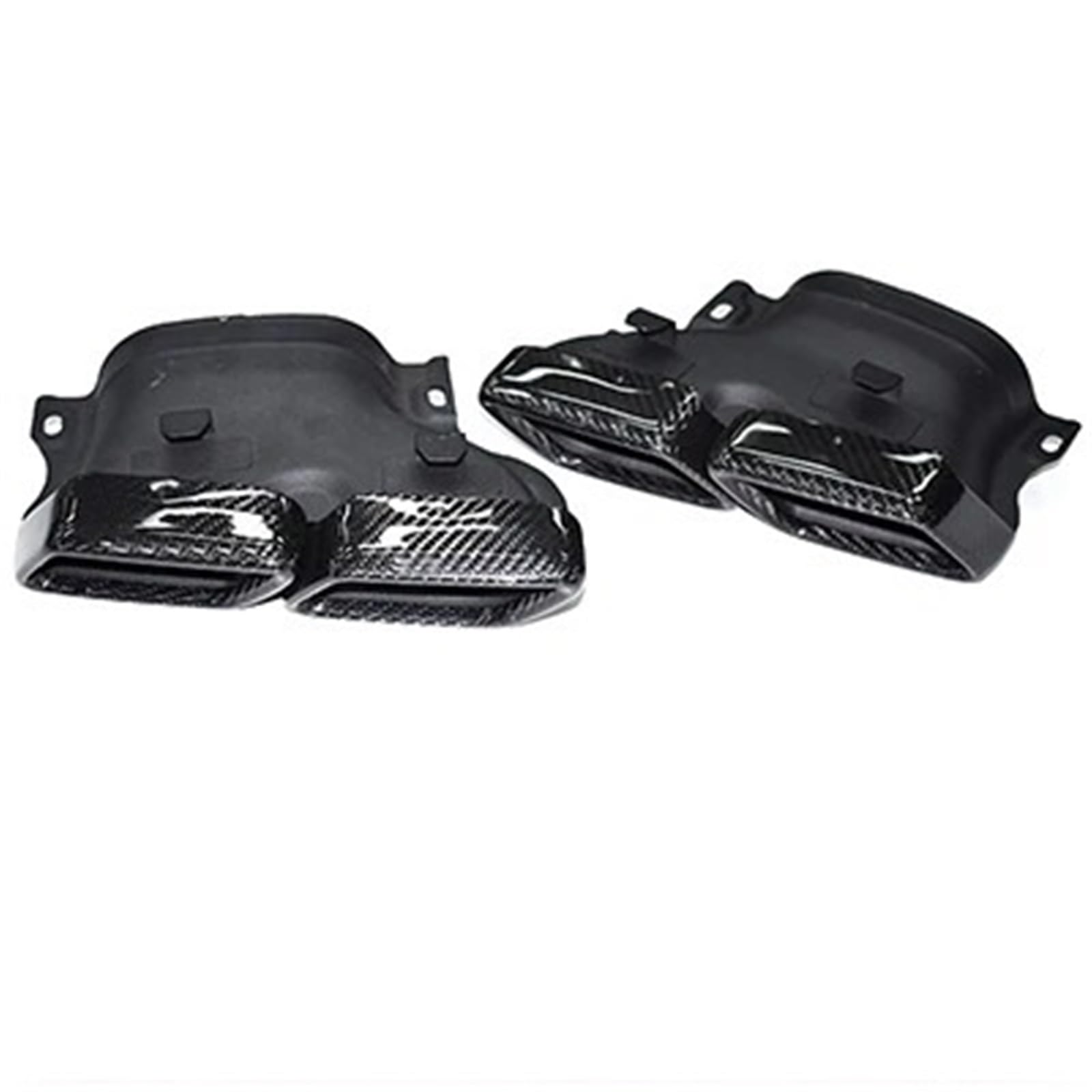 Auto Auspuffblende Für C-Klasse W205 C63 Für S-Klasse W222 S63 Für GLE63 Für GLS63 Auspuffrohr Für AMG Carbon Schalldämpfer Spitze Düse Auto Auspuffendrohr(Carbon Fiber AK) von YAKISA