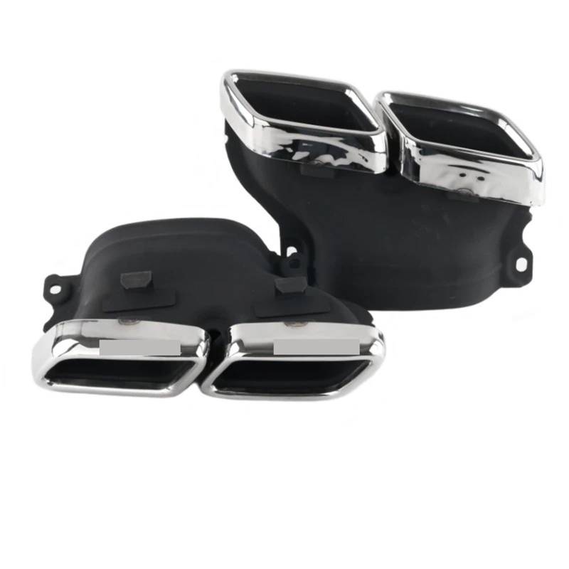 Auto Auspuffblende Für C-Klasse W205 C63 Für S-Klasse W222 S63 Für GLE63 Für GLS63 Auspuffrohr Für AMG Carbon Schalldämpfer Spitze Düse Auto Auspuffendrohr(Silver) von YAKISA