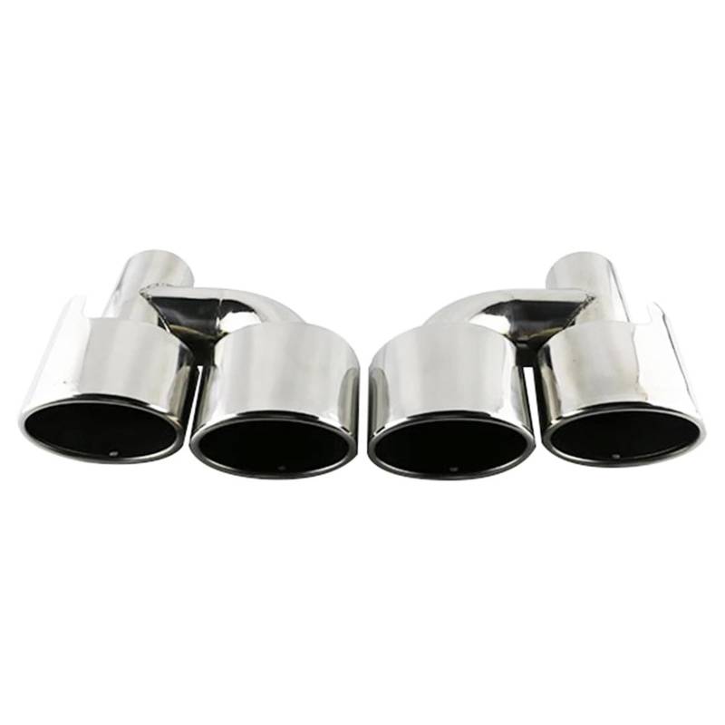 Auto Auspuffblende Für C63 C200 C250 C300 C350 W204 Schalldämpfer-Endrohr 1SET 2,5 ''Universal-Auto-Doppelauspuffspitzen Auto Auspuffendrohr von YAKISA