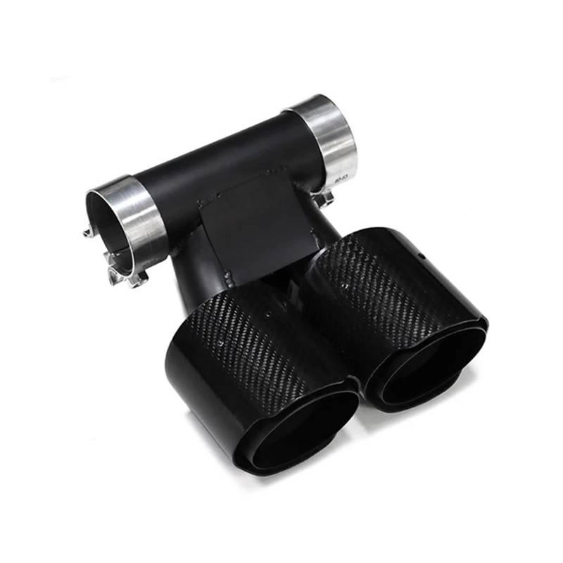 Auto Auspuffblende Für Cayman Für 718 Für 981 Für 987 Für Boxster Auspuff Modifiziertes Dual-Sport-Endrohr Edelstahl-Schalldämpfer Low High-G Geeignet Auto Auspuffendrohr(Carbon Fiber B 7 * 18) von YAKISA