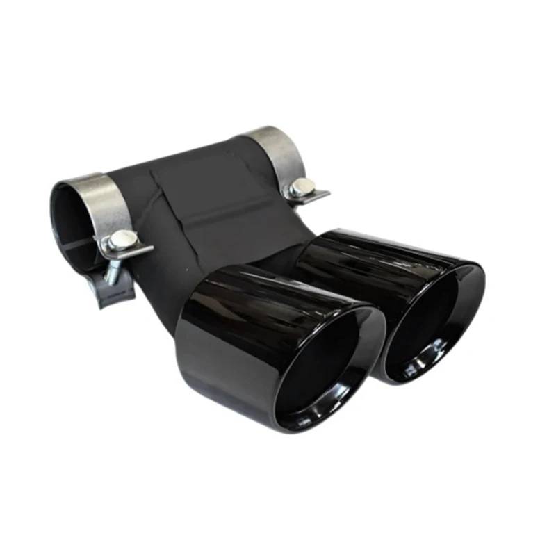 Auto Auspuffblende Für Cayman Für 718 Für 981 Für 987 Für Boxster Auspuff Modifiziertes Dual-Sport-Endrohr Edelstahl-Schalldämpfer Low High-G Geeignet Auto Auspuffendrohr(G*TS Black 71 * 8) von YAKISA