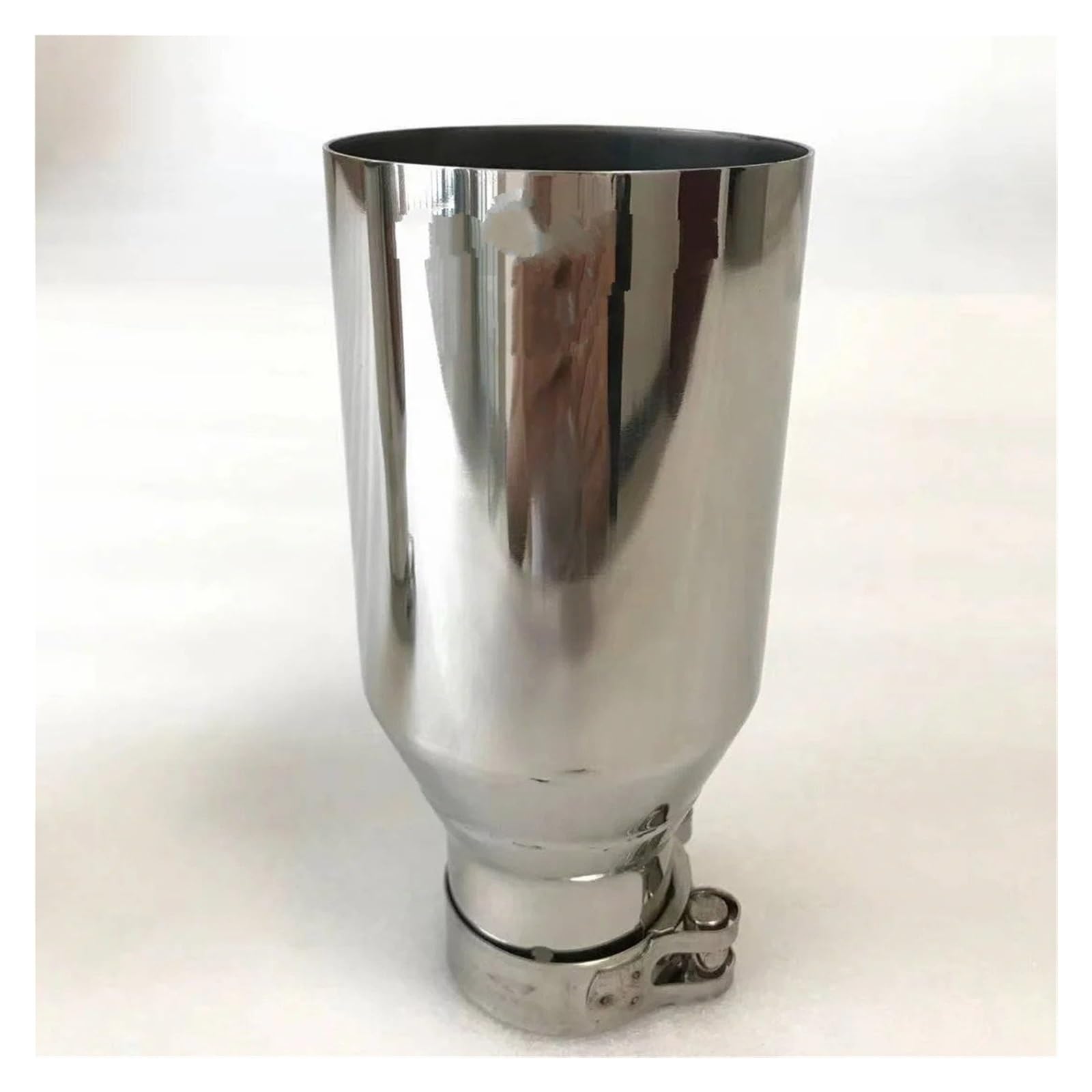 Auto Auspuffblende Für E90 W222 Rohr Edelstahl Fahrzeug Umrüstung Universal Auspuff Spitze Auto Schalldämpfer Schwanz Kehle Modifikation Auto Auspuffendrohr(63MM-89MM Flat) von YAKISA