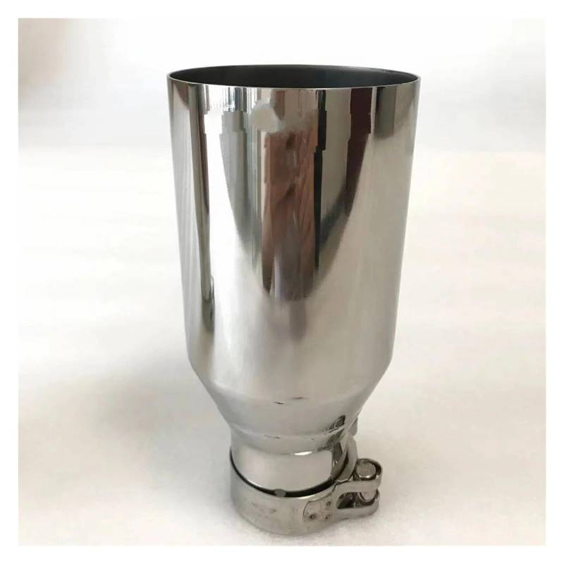 Auto Auspuffblende Für E90 W222 Rohr Edelstahl Fahrzeug Umrüstung Universal Auspuff Spitze Auto Schalldämpfer Schwanz Kehle Modifikation Auto Auspuffendrohr(63MM-89MM Flat) von YAKISA
