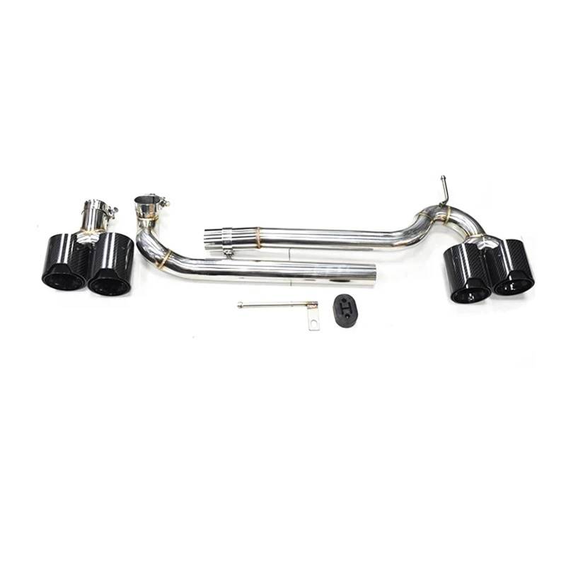 Auto Auspuffblende Für F10 F11 520i 523i 525i 528i 530i Auspuffblende Geändert Für M5 Stoßstangen-Schalldämpferblende Quad-Auspuffblende Edelstahl-Auspuffrohr Auto Auspuffendrohr(Carbon Fiber B) von YAKISA