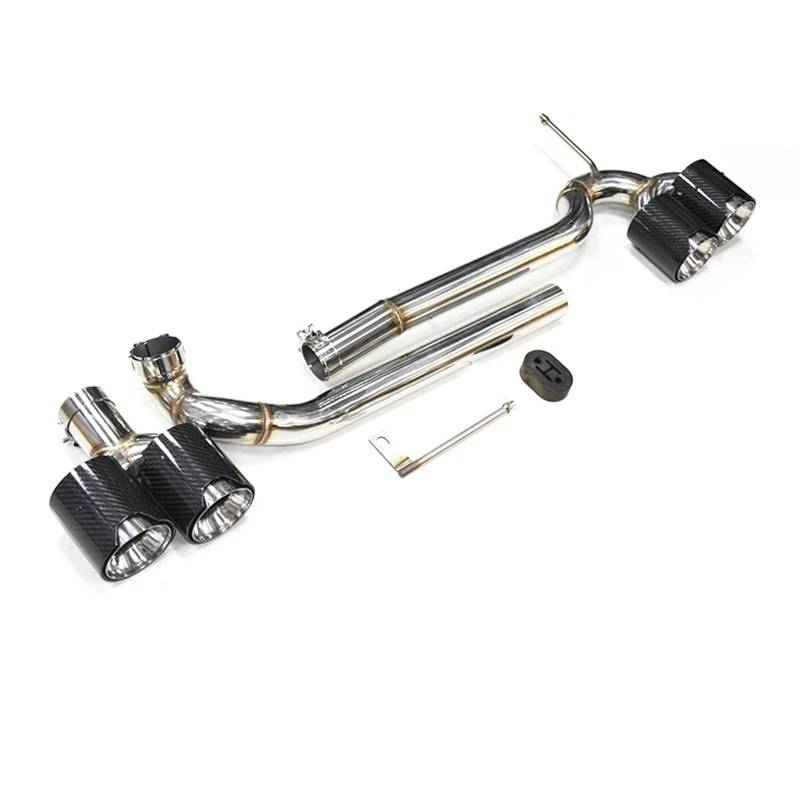 Auto Auspuffblende Für F10 F11 520i 523i 525i 528i 530i Auspuffblende Geändert Für M5 Stoßstangen-Schalldämpferblende Quad-Auspuffblende Edelstahl-Auspuffrohr Auto Auspuffendrohr(Carbon Fiber C) von YAKISA