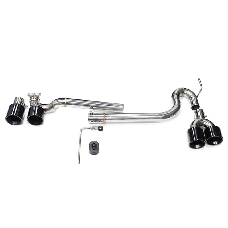 Auto Auspuffblende Für F10 F11 520i 525i 530i Bis G30 G31 Für M5 Look Carbon Fiber Schalldämpfer Spitze Endrohr Düse Quad Auto Auspuff Spitze Auto Auspuffendrohr(Black) von YAKISA