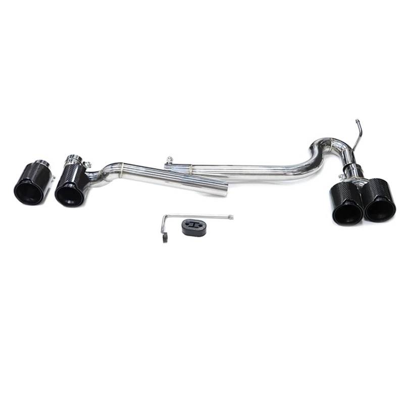 Auto Auspuffblende Für F10 F11 520i 525i 530i Bis G30 G31 Für M5 Look Carbon Fiber Schalldämpfer Spitze Endrohr Düse Quad Auto Auspuff Spitze Auto Auspuffendrohr(Carbon Fiber B) von YAKISA