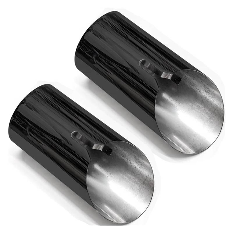 Auto Auspuffblende Für F20 F21 F22 F23 F30 F31 F34 GT 3 F32 F33 F36 1/2/3/4 Serie Edelstahl Auspuff Schalldämpfer Endrohre Auto Auspuffendrohr(Black 2PCS) von YAKISA