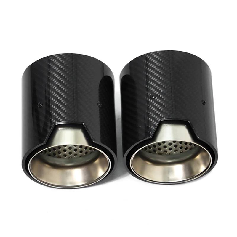 Auto Auspuffblende Für F20 F21 M135i M140i Leistung Carbon Fiber Schalldämpfer Spitze Endrohr ID60mm Tipps 2 Teile/los Auto Auspuff Spitze Auto Auspuffendrohr(Matte) von YAKISA