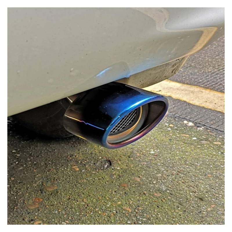 Auto Auspuffblende Für Fit Für Jazz 2011 2012 2013 2014 2015 2016 2017 2018 2019 Zubehör Edelstahl Auto Schalldämpfer Endrohr Auspuffspitzen Auto Auspuffendrohr(B) von YAKISA