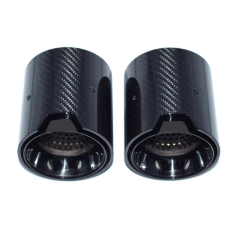 Auto Auspuffblende Für G20 G21 320i 330i G22 G23 G26 420i 430i Schalldämpfer Spitze Düse Auspuffrohr Endrohr 2 Stücke/Charge Von Carbon Faser Auspuff Auto Auspuffendrohr(Brown) von YAKISA