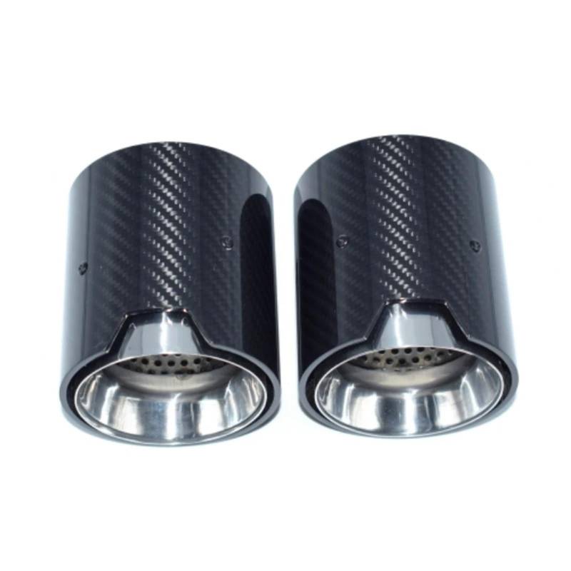 Auto Auspuffblende Für G20 G21 320i 330i G22 G23 G26 420i 430i Schalldämpfer Spitze Düse Auspuffrohr Endrohr 2 Stücke/Charge Von Carbon Faser Auspuff Auto Auspuffendrohr(Dark Grey) von YAKISA