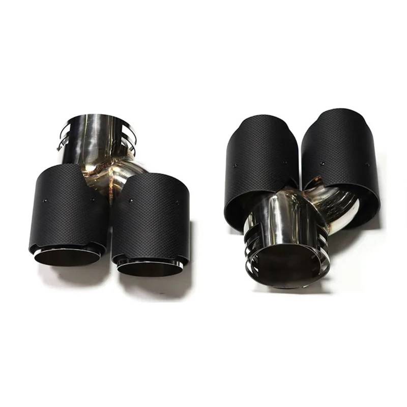 Auto Auspuffblende Für G20 G21 M340 G23 G26 M440i G42 M240i Auspuffendrohr Schalldämpfer Auspuffanlage Düse Doppelleistung Auspuffauslass Auto Auspuffendrohr(Carbon Fiber F) von YAKISA