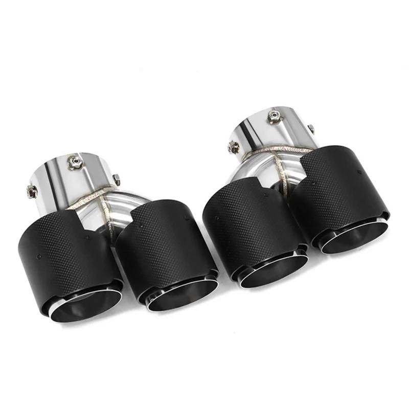 Auto Auspuffblende Für G20 G21 M340i G42 M240i G23 M440i Dual Performance Schalldämpfer Spitze Auspuff System Düse Endrohr Auto Quad Auspuff Spitze Auto Auspuffendrohr(Carbon Fiber F) von YAKISA
