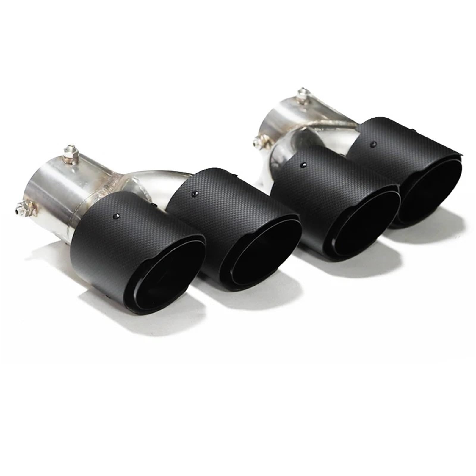 Auto Auspuffblende Für G20 G21 M340i G42 M240i G23 M440i Dual Performance Schalldämpfer Spitze Auspuff System Düse Endrohr Auto Quad Auspuff Spitze Auto Auspuffendrohr(Carbon Fiber G) von YAKISA