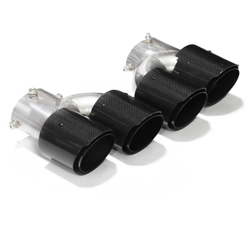Auto Auspuffblende Für G20 G21 M340i G42 M240i G23 M440i Dual Performance Schalldämpfer Spitze Auspuff System Düse Endrohr Auto Quad Auspuff Spitze Auto Auspuffendrohr(Carbon Fiber I) von YAKISA