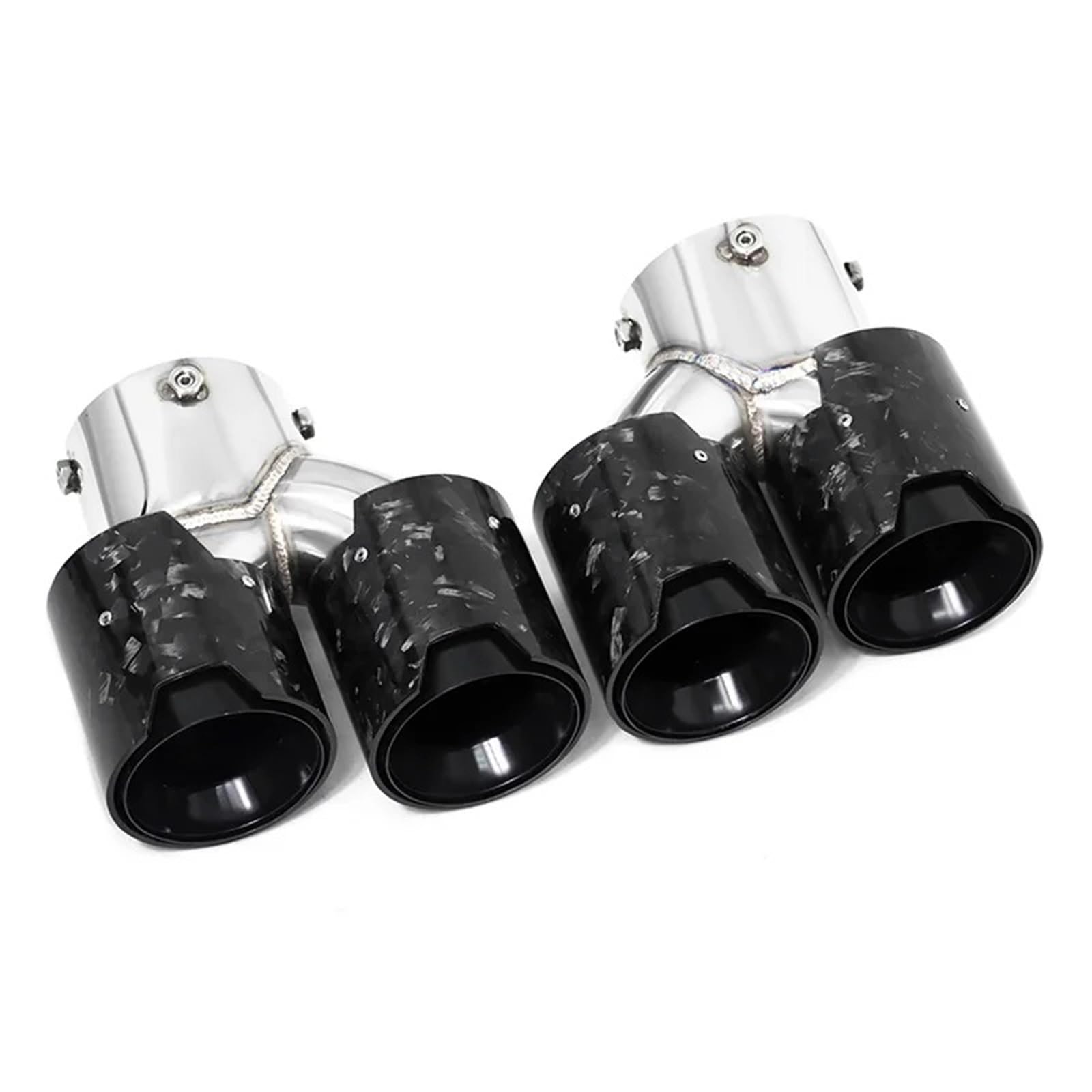 Auto Auspuffblende Für G20 G21 M340i G42 M240i G23 M440i Dual Performance Schalldämpfer Spitze Auspuff System Düse Endrohr Auto Quad Auspuff Spitze Auto Auspuffendrohr(Carbon Fiber J) von YAKISA