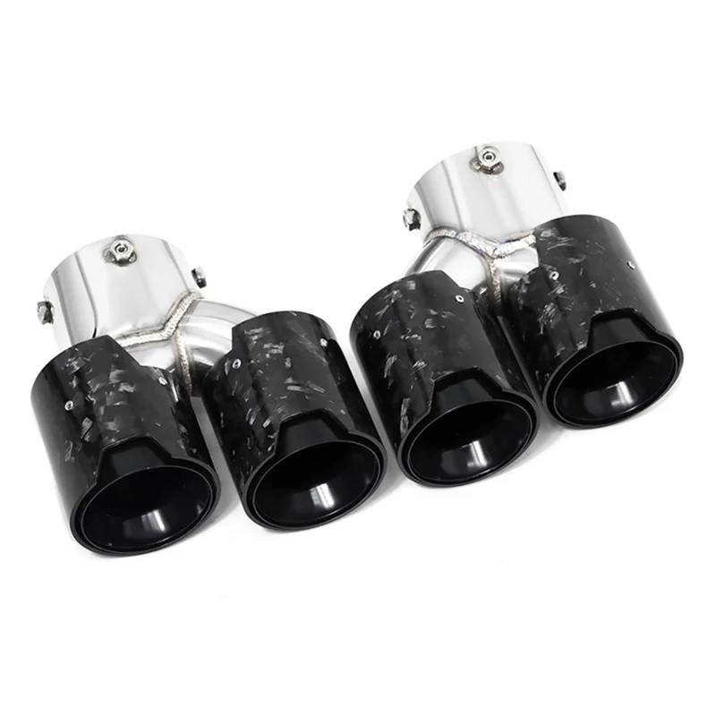 Auto Auspuffblende Für G20 G21 M340i G42 M240i G23 M440i Dual Performance Schalldämpfer Spitze Auspuff System Düse Endrohr Auto Quad Auspuff Spitze Auto Auspuffendrohr(Carbon Fiber J) von YAKISA