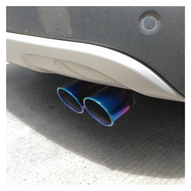 Auto Auspuffblende Für Hyundai Für Ix35 Für Tucson 2010-2015 LM-Endrohr-Endrohr-Finisher-Endverkleidung Schalldämpfer-Spitzenabdeckung Auspuff-Schalldämpferspitze Auto Auspuffendrohr(Blue B) von YAKISA