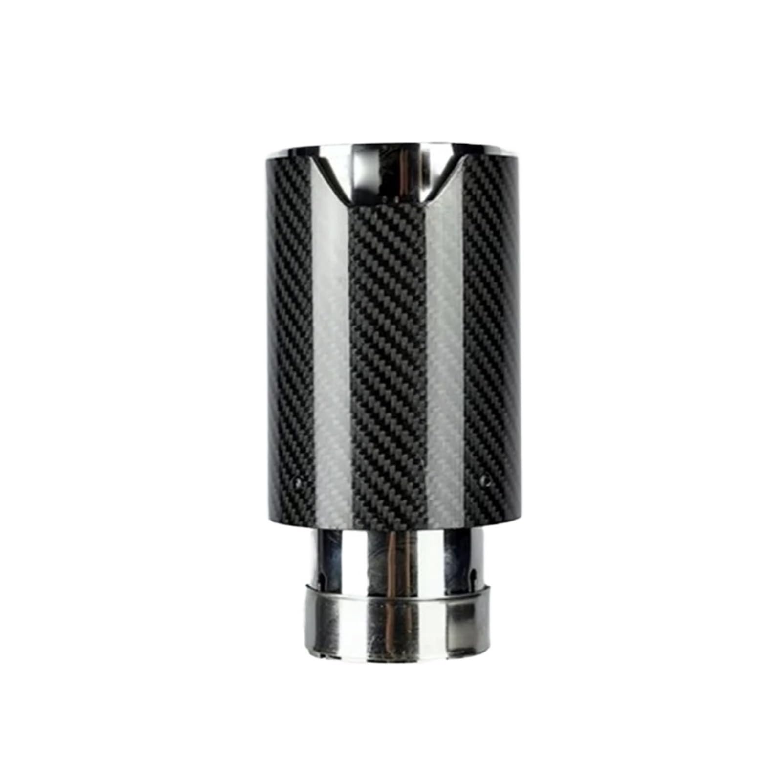 Auto Auspuffblende Für M2 F8 Für M3 F80 Für M4 F82 Für M5 F10 M6 F12 Performance Schalldämpferspitze Düse 1 Stück Carbonfaser Matte Auto-Auspuffspitze Auto Auspuffendrohr(Silver) von YAKISA