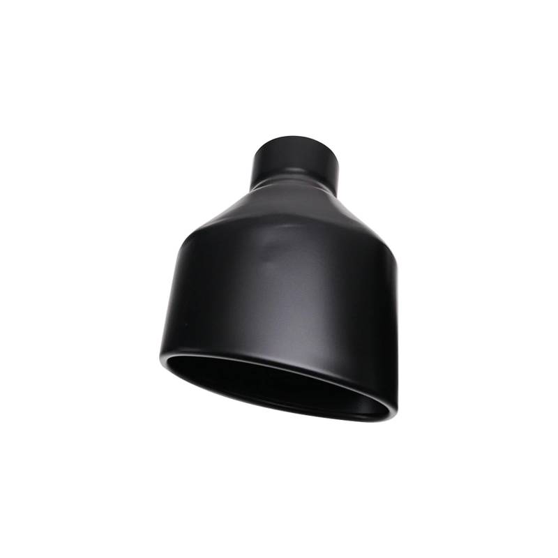 Auto Auspuffblende Für RS5 RS6 Für A6 Matte Auspuffspitzen 1 STÜCK 2,5" Einlass Autoschalldämpfer Modifiziertes Endrohr Edelstahl Schwarz Schräg Oval Auslass Auto Auspuffendrohr(P0DJ3027f-L) von YAKISA