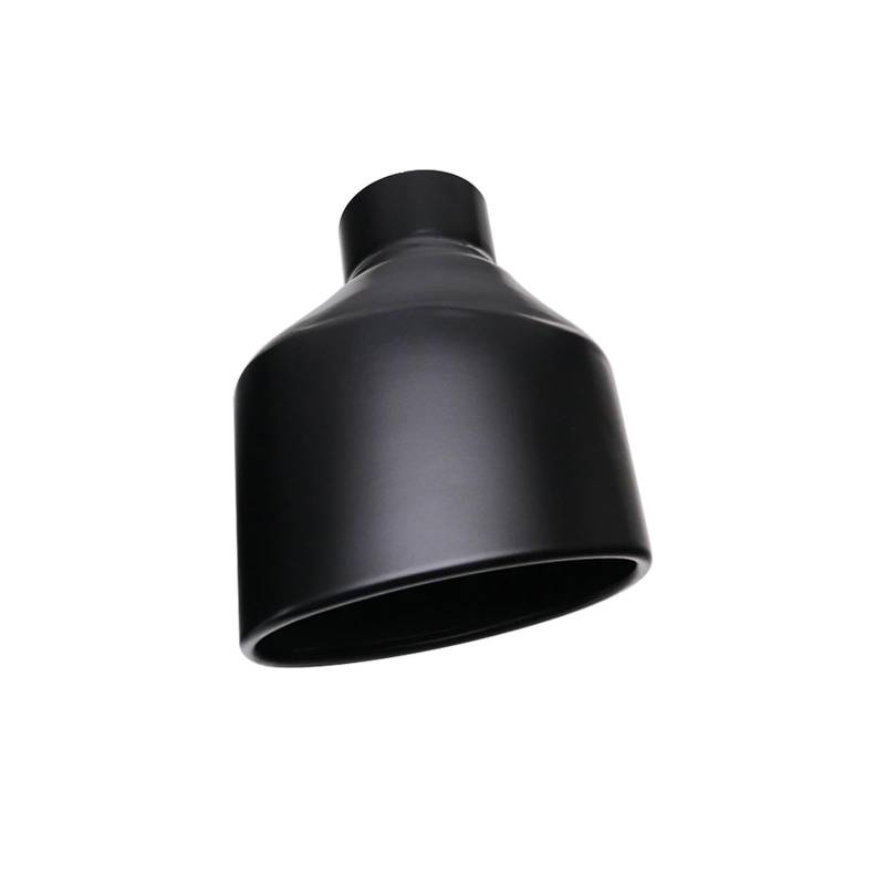 Auto Auspuffblende Für RS5 RS6 Für A6 Matte Auspuffspitzen 1 STÜCK 2,5" Einlass Autoschalldämpfer Modifiziertes Endrohr Edelstahl Schwarz Schräg Oval Auslass Auto Auspuffendrohr(P0DJ3027f-R) von YAKISA