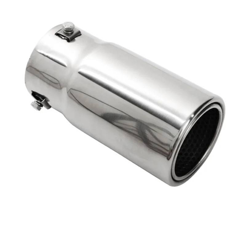 Auto Auspuffblende Für Toyota Für Prado 120/150 2003-2022 1 Stück Edelstahl Auspuffrohr Schalldämpfer Endrohr Schalldämpfer Spitze Auto Heckklappe Auto Auspuffendrohr(Style-C-1Pcs) von YAKISA