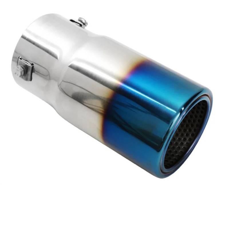 Auto Auspuffblende Für Toyota Für Prado 120/150 2003-2022 1 Stück Edelstahl Auspuffrohr Schalldämpfer Endrohr Schalldämpfer Spitze Auto Heckklappe Auto Auspuffendrohr(Style-D-1Pcs) von YAKISA