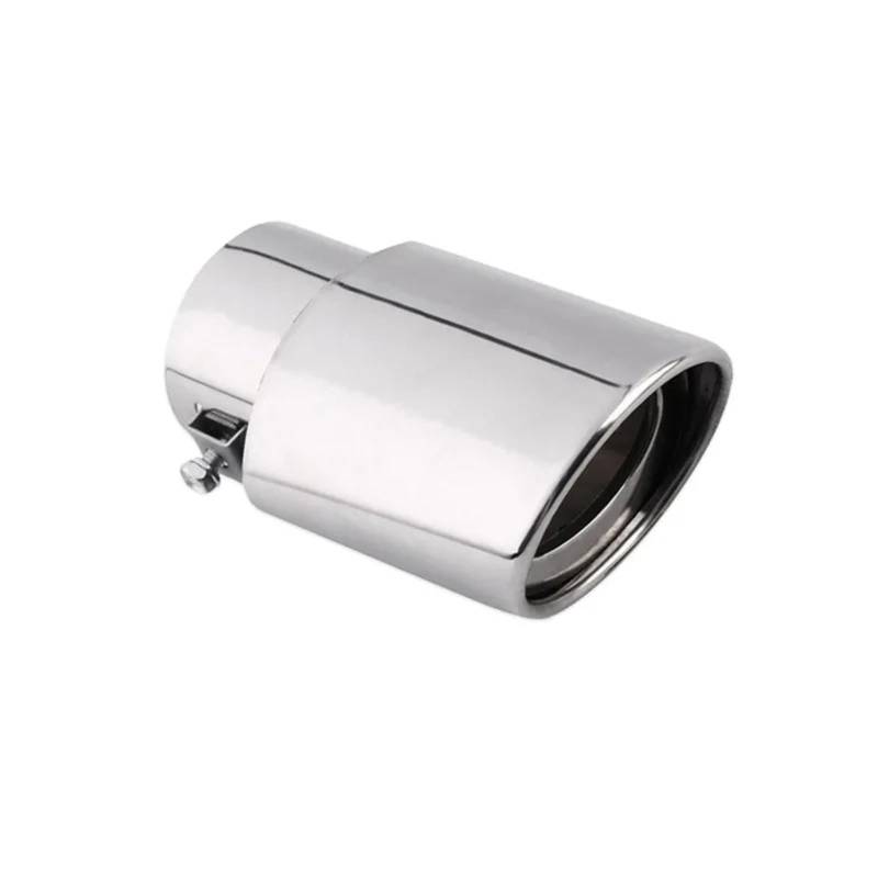 Auto Auspuffblende Für Toyota Für Prado 120/150 2003-2022 1 Stück Edelstahl Auspuffrohr Schalldämpfer Endrohr Schalldämpfer Spitze Auto Heckklappe Auto Auspuffendrohr(Style-F-1Pcs) von YAKISA