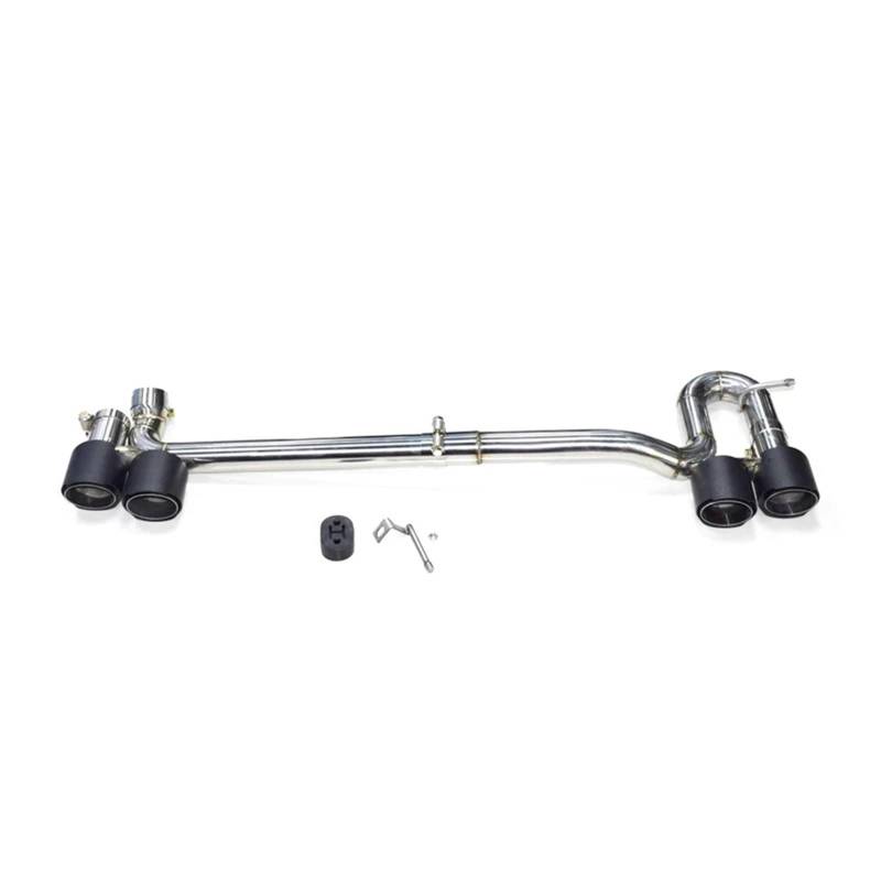 Auto Auspuffblende Für VW Für CC Schalldämpferspitzen 4 Auspuffrohrdüsen Aus Kohlefaser Auspuffanlage 304 Edelstahl Autoauspuffspitze Auto Auspuffendrohr(Carbon Fiber) von YAKISA
