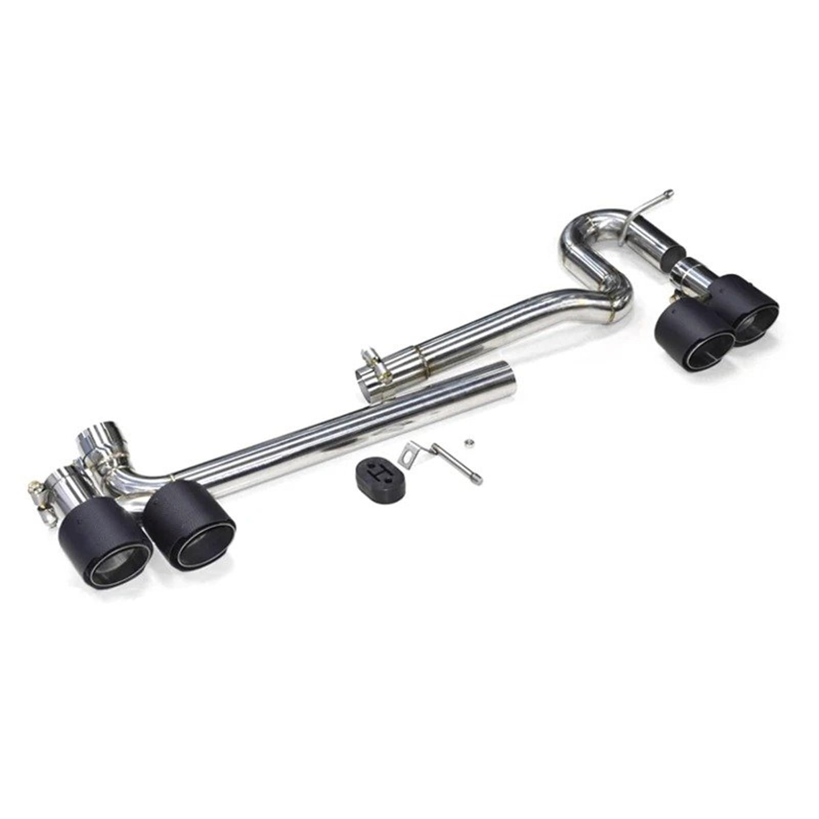 Auto Auspuffblende Für Vw CC Auspuff Schalldämpfer Quad Carbon Fiber Auspuff TIPP System Endrohr Auspuff Spitze Auto Auspuffendrohr(Carbon Fiber) von YAKISA