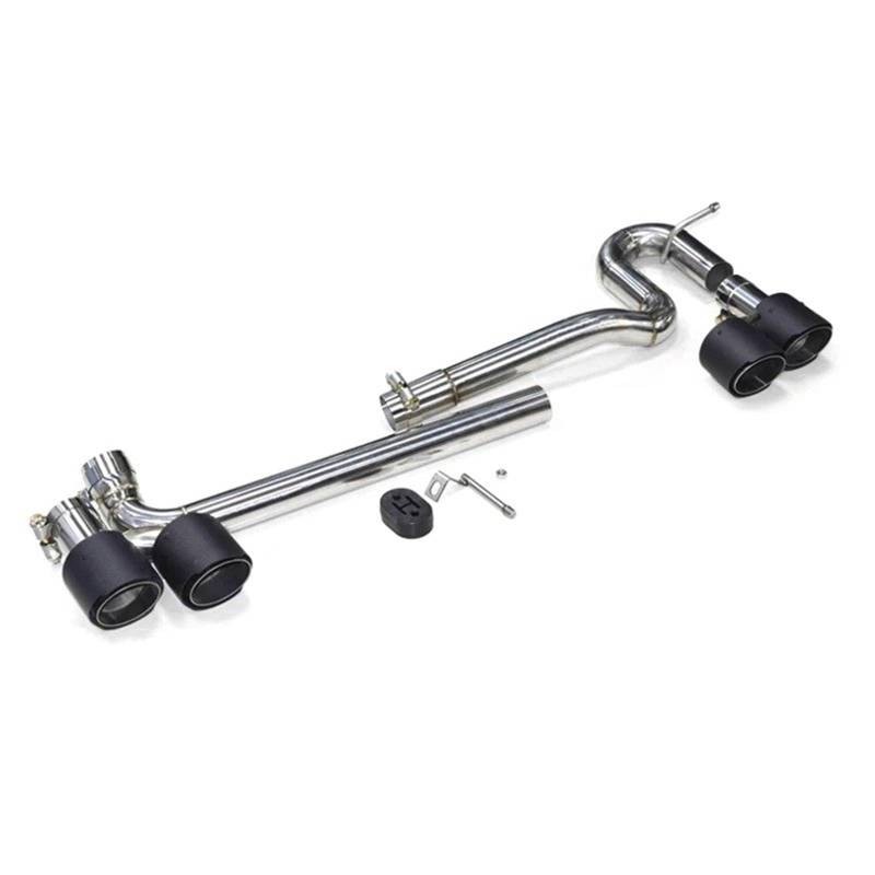 Auto Auspuffblende Für Vw CC Auspuff Schalldämpfer Quad Carbon Fiber Auspuff TIPP System Endrohr Auspuff Spitze Auto Auspuffendrohr(Carbon Fiber) von YAKISA